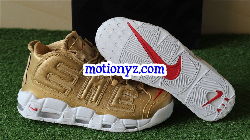 Supreme x Nike Air More Uptempo Gold